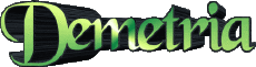 Vorname WEIBLICH - Spanien D Demetria 