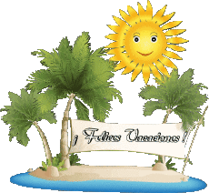 Nachrichten Spanisch Felices Vacaciones Transparenter Hintergrund 21 