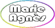 Nombre FEMENINO - Francia M Compuesto Marie Agnès 