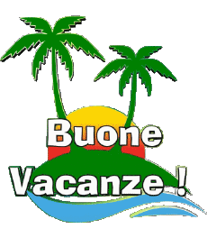 Messagi Italiano Buone Vacanze Sfondo trasparente 01 