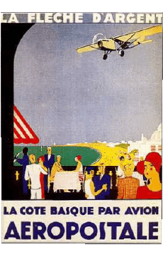Humor -  Fun KUNST Retro Poster - Orte France Cote Basque 