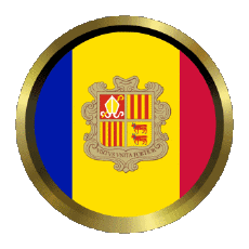 Bandiere Europa Andorra Rotondo - Anelli 