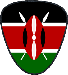 Fahnen Afrika Kenia Form 01 