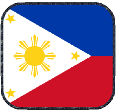 Flags Asia Philippines Square 