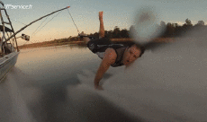 Humor -  Fun Sports Water skiing Barefoot 