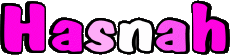 Vorname WEIBLICH - Maghreb Muslim H Hasnah 