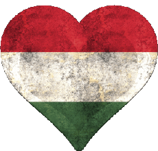 Fahnen Europa Ungarn Herz 