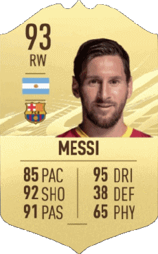 Multi Media Video Games F I F A - Card Players Argentina Lionel Messi 