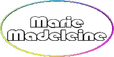 Nombre FEMENINO - Francia M Compuesto Marie Madeleine 