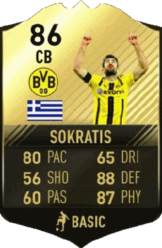 Multimedia Vídeo Juegos F I F A - Jugadores  cartas Grecia Sokratis Papastathopoulos 