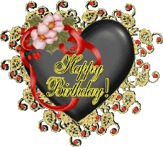 Messages Anglais Happy Birthday Heart 004 