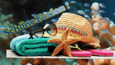 Messages German Schöne Ferien Animated Background 006 