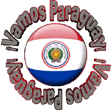 Messagi Spagnolo Vamos Paraguay Bandera 