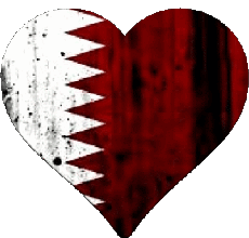 Fahnen Asien Katar Herz 