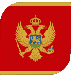 Bandiere Europa Montenegro Quadrato 