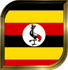 Banderas África Uganda Plaza 