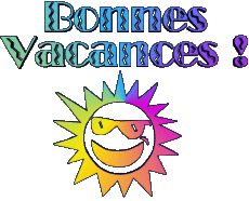 Messages French Bonnes Vacances Transparent Background 04 