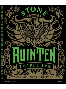 Ruin ten-Drinks Beers USA Stone Brewing co 