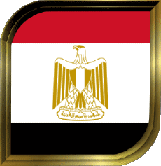 Bandiere Africa Egitto Quadrato 