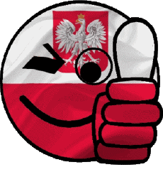 Bandiere Europa Polonia Faccina - OK 
