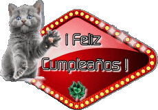 Mensajes Español Feliz Cumpleaños Animales 004 