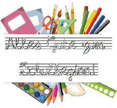 Messages Allemand Alles Gute zum Schulbeginn Fond Transparent 003 