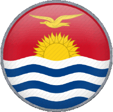 Drapeaux Océanie Kiribati Rond 