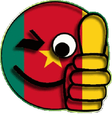 Flags Africa Cameroon Smiley - OK 