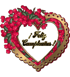 Nachrichten Spanisch Feliz Cumpleaños Corazón 003 