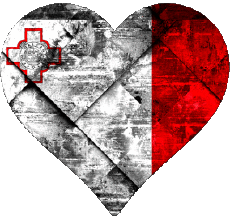 Flags Europe Malta Heart 