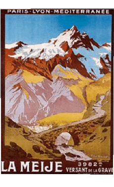 Umorismo -  Fun Poster retrò - Luoghi France Alpes 