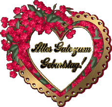 Messages German Alles Gute zum Geburtstag Herz 003 