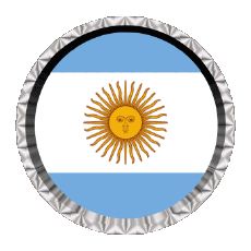 Banderas América Argentina Ronda - Anillos 