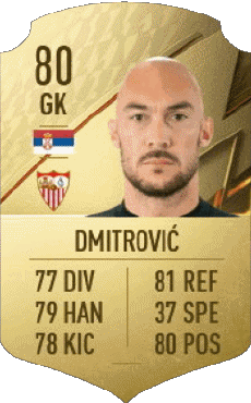 Multi Media Video Games F I F A - Card Players Serbia Marko Dmitrovic 