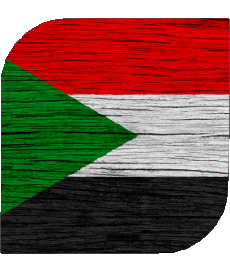 Bandiere Africa Sudan Quadrato 