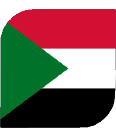 Flags Africa Sudan Square 
