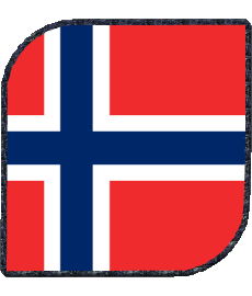 Drapeaux Europe Norvège Carré 