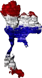 Flags Asia Thailand Map 