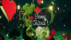 Mensajes Francés Bonne Chance Fondo animado 003 