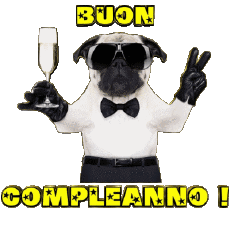 Nachrichten Italienisch Buon Compleanno Animali 001 