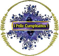 Messages Espagnol Feliz Cumpleaños Floral Fond Transparent 009 