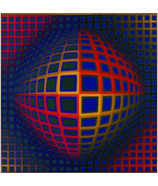 Humor -  Fun Künstler Maler Victor Vasarely 