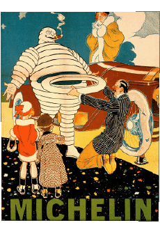 Humor - Fun Carteles retro - Marcas Michelin 