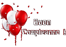 Messages Italien Buon Compleanno Palloncini - Coriandoli 003 