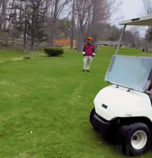 Humor -  Fun Transport Golf cart Serie 01 