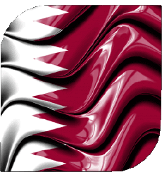 Drapeaux Asie Qatar Carré 