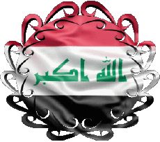 Fahnen Asien Irak Form 01 