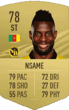 Multimedia Vídeo Juegos F I F A - Jugadores  cartas Camerún Jean-Pierre Nsame 