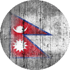Flags Asia Nepal Round 