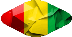 Drapeaux Afrique Guinée Ovale 02 